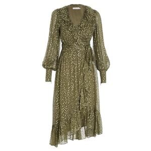 zimmermann postcard flounce midi dress Zimmermann Postcard Flounced Midi Dress In Neutrals - 26% Off
